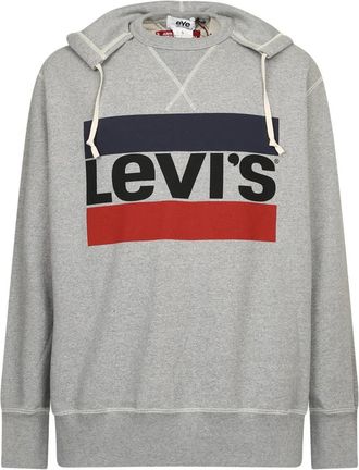 Junya Watanabe Logo Hoodie met Trekkoord - Heren - Hoodies - Grijs - S - Katoen - Hoodies & sweatvesten