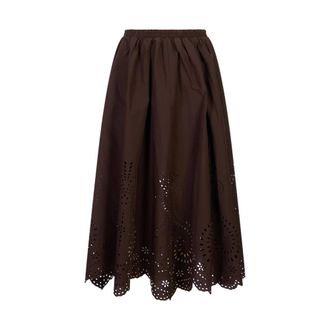 Meimeij Midi Skirts, female, Brown, Size: XS Gonna Midi Skirt
