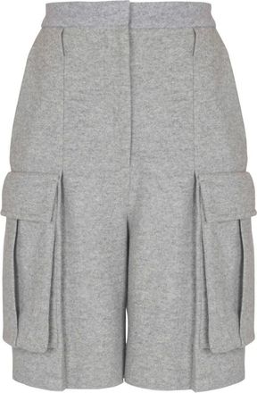 Balmain Mujer, Pantalones cortos, Gris, Talla: S