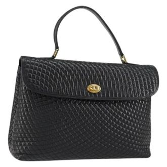 Bally Pre-owned Leren Handtas - Dames - Pre-owned - Zwart - Maat: ONE Size Leer