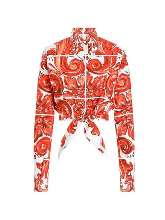 Dolce & Gabbana Hemd mit Majolika-Print