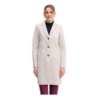 Oui Cappotto Monopetto - - Coats - Donna - Beige - M