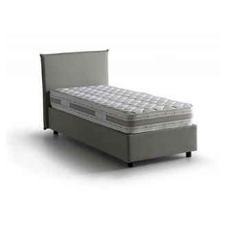Talamo Italia Talamo Italia Cama Individual Carola, Cama Contenedor Con Revestimiento De Tela, 100% Made In Italy, Apertura Lateral, Con Colch&oacute;n Cm 80x190 Incluido,