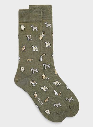 Paul Smith Mens Mini-dog dress socks