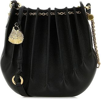 Chlo&eacute; Borsa - Dames - Schoudertassen - Zwart - ONE Size - Leer - Tassen