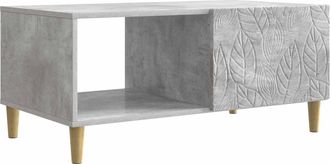 vidaXL Mesa De Centro Gris Hormig&oacute;n 90 X 50 X 40 Cm Vidaxl