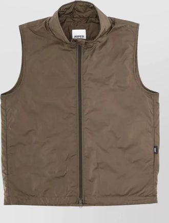 Aspesi vernes vest sleeveless regular fit high collar