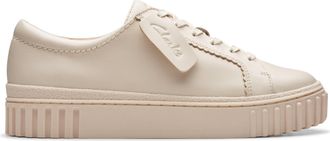 Clarks Mayhill Walk Leather Shoes In Cream Standard Fit Size 5.5