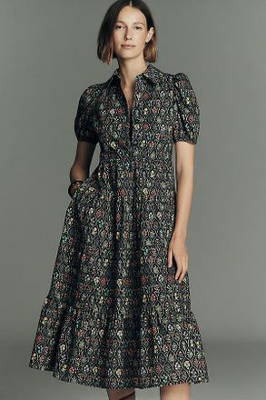 English Factory Floral Shirt Dress