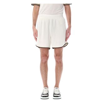 Fendi Casual Shorts, male, White, M, Jacquard Football Shorts