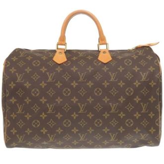 Louis Vuitton Pre-owned Vintage Monogram Handtas - Dames - Pre-owned - Bruin - Maat: ONE Size Leer