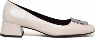 Tory Burch Decollet&egrave; Pomp - Dames - Pumps - Beige - 40 EU - Leer - Schoenen