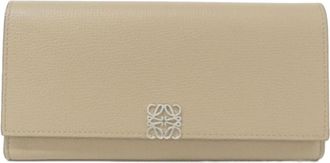 Loewe Sand Leather Long Wallet (Bi-Fold) (Pre-Owned)