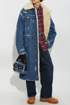 Dsquared2 Vintage-style Denim Coat, Mens, Blue