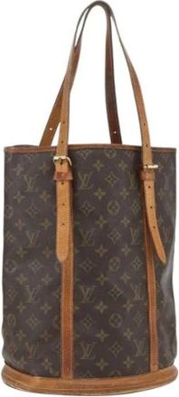 Louis Vuitton Pre-owned Bucket Bags, female, Brown, Size: ONE SIZE Pre-owned Bucket Bag