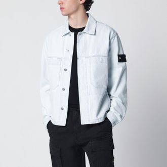 Stone Island Giacca azzurra in denim
