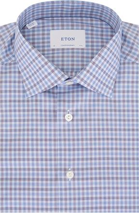 Eton Camicia con abbottonatura - Blu