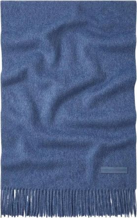 Ermenegildo Zegna Sciarpa - Heren - Wintersjaals - Blauw - ONE Size - Kasjmier - Accessoires