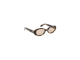Quay Felt Cute Fashion Sunglasses Pebble Tort/Brown, Acetate/Plastic