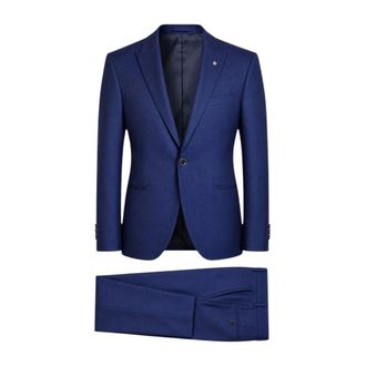 Luigi Bianchi Mantova Heren, Pakken, Blauw, Maat: 3XL