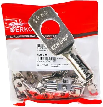 OEM Terminal De Ojal Tubular De Cobre Kcr 8-10, 50 Unidades, Erko