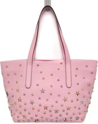 Jimmy Choo London Tweedehands leren schoudertassen - Dames - Vintage Shopper - Roze - ONE Size - Vintage