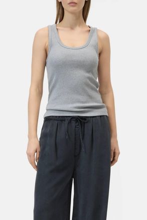 Closed Classic Tank Top In Light Grey Melange