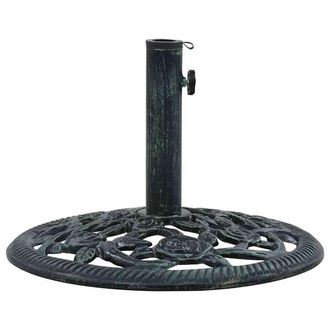 vidaXL Base De Sombrilla De Hierro Fundido Verde 9 Kg 40 Cm Vidaxl