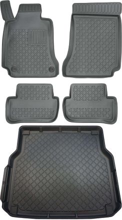 OEM Juego De Alfombrillas Para Coche Y Maletero Para Mercedes Clase C W204 Familiar (diciembre De 2007 A Septiembre De 2014)