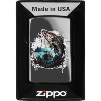 OEM Encendedor Zippo Con Dise&ntilde;o De Pez Y Barco 60007022