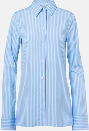 Toteme Camisa de popel&iacute;n de algod&oacute;n a rayas