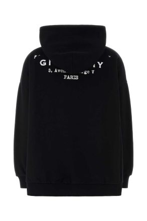 Givenchy Womens Black Cotton Oversize Sweatshirt Exterior: Felpe