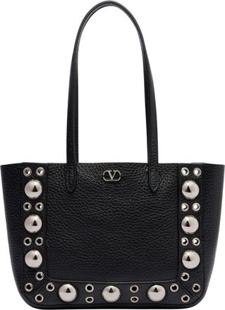 Valentino Garavani Black Nellcote Mini Tote