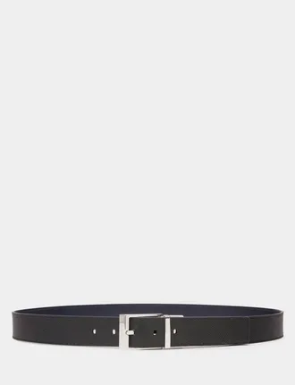 Bally Shiffie 35mm Reversible And Adjustable Belt in Bovine Leather in Black/peacoat+Pall at Nordstrom, Size 110