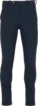 Roberto Ricci Design Ultramarijn Technische Stof Op Maat Broek - Heren - Slim Fit Broeken - Blauw - XS - Leer - Broeken