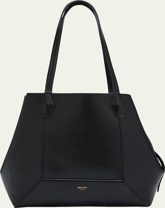 Jimmy Choo London Medium Diamond Leather Tote Bag