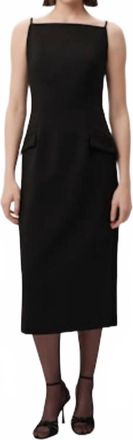 Exquise Glimmer Midi Dress In Black
