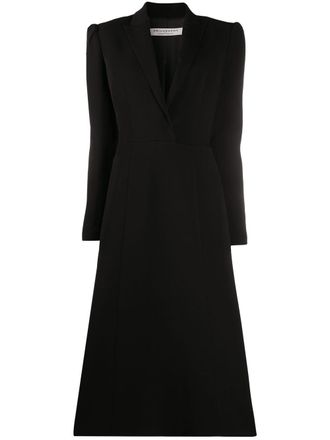 Philosophy di Lorenzo Serafini peak lapels flared dress - Black