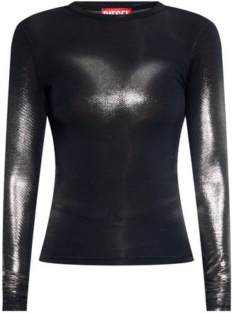 Diesel T-Ilon top - women - Modal/Elastane - M - Black