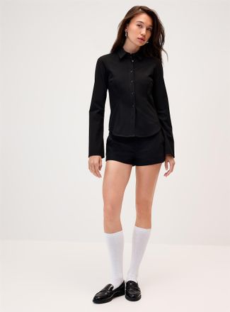 Twik Womens Stretch fitted crepe shirt
