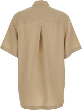 Toteme Womens Polo Shirt Fluid Beige Viscose Blouses