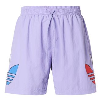 adidas originals MENS Tricol Logo Sports Swimming Short Pants Purple GN3569