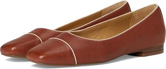 Trotters Harbor Womens Flat Shoes Luggage : 10.5 WW (EE), Leather/Rubber
