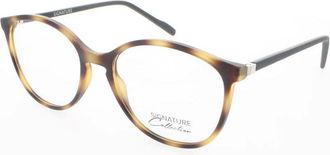 Signature Ladies Brown Rectangular Eyeglass Frames S7008MatteTortoise51