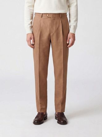Brunello Cucinelli Pantaloni sartoriali in cotone e lino