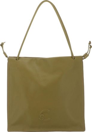 Coccinelle Leather shoulder bag Dulse Shoulderbag Seagrass khaki