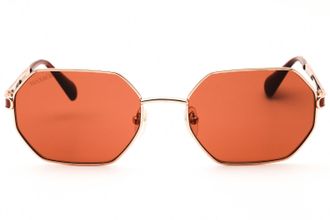 Max & Co. MO0118 Octagonal Metal Sunglasses - Orange