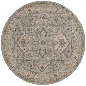 Safavieh Alfombra lana beige/gris 183 x 183 cm