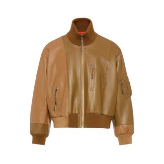 Maison Margiela Jas - Heren - Leren en Su&egrave;de Jassen - Bruin - XL - Leer - Jassen