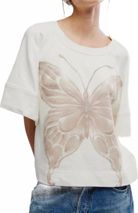 Free People Dahlia Pullover Top In Tofu Combo